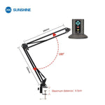 Microscopio digitale SUNSHINE MS10E-05 4K HD con supporto universale, EU Plug, UK Plug