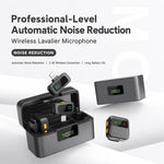 Microfono lavalier wireless Q19 con riduzione del rumore e funzione di monitoraggio., Type-C, 8 Pin, U-shaped Interface, Dual Interface