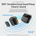 Microfono lavalier wireless Q19 con riduzione del rumore e funzione di monitoraggio., Type-C, 8 Pin, U-shaped Interface, Dual Interface