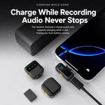 Microfono lavalier wireless Q19 con riduzione del rumore e funzione di monitoraggio., Type-C, 8 Pin, U-shaped Interface, Dual Interface