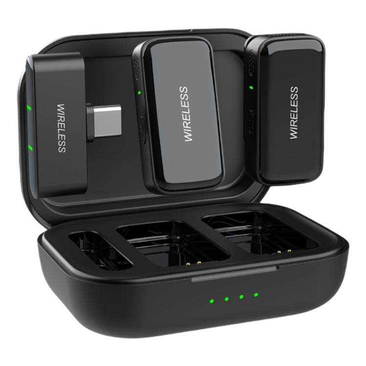 Microfono lavalier wireless K16 2 in 1 con riduzione del rumore e funzione di monitoraggio., Type-C, 8 Pin