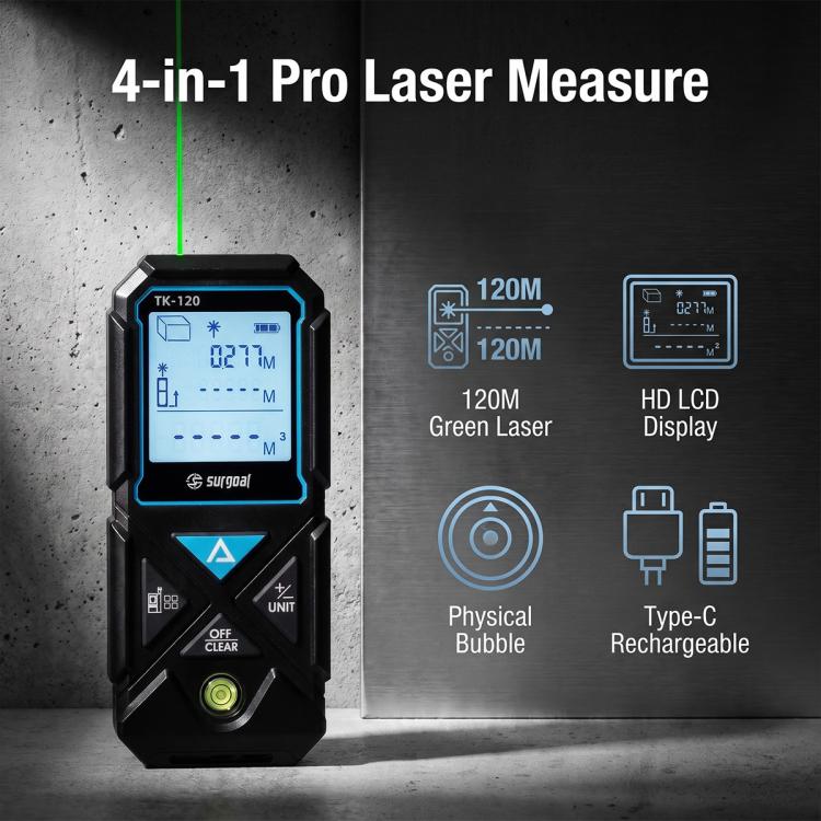 Misuratore di distanza laser verde ARTBULL TK-120 da 120 m
