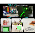 ARTBULL T2 Misuratore di distanza laser verde 2 in 1 e metro a nastro