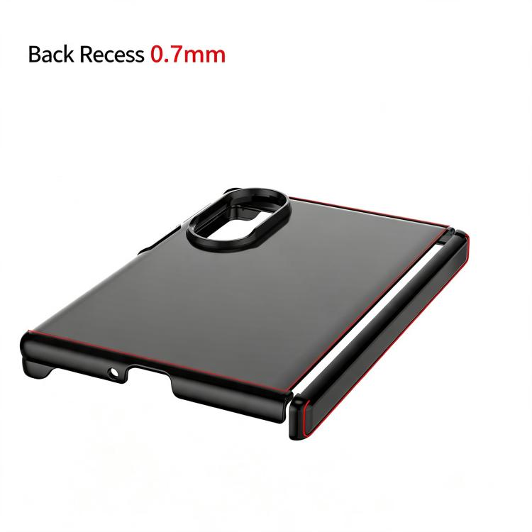 Custodia per telefono in PC con cerniera di protezione e finitura lucida, For Galaxy Z Fold8 5G