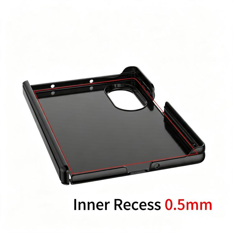 Custodia per telefono in PC con cerniera di protezione e finitura lucida, For Galaxy Z Fold8 5G