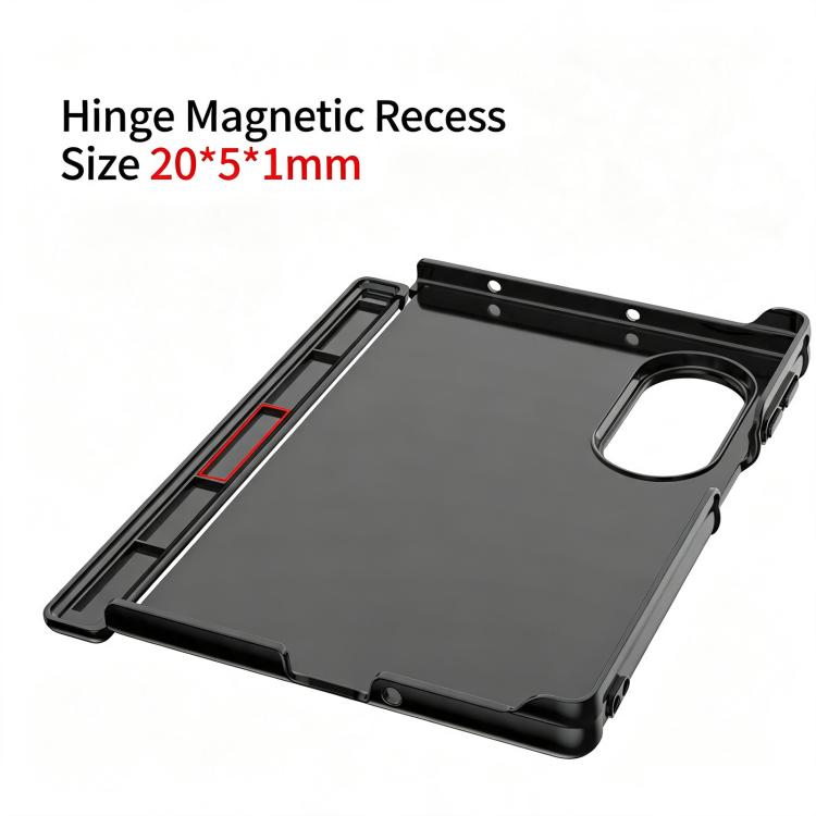 Custodia per telefono in PC con cerniera di protezione e finitura lucida, For Galaxy Z Fold8 5G