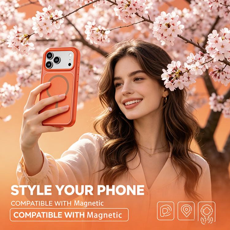 Custodia protettiva magnetica in silicone anti-caduta per telefono, For iPhone 18 Pro, For iPhone 18 Pro Max, For iPhone 17 Pro Max, For iPhone 17 Pro