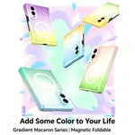 Custodia magnetica pieghevole per telefono in PC con sfumatura Macaron., For Galaxy Z Fold8 5G