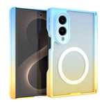 Custodia magnetica pieghevole per telefono in PC con sfumatura Macaron., For Galaxy Z Fold8 5G