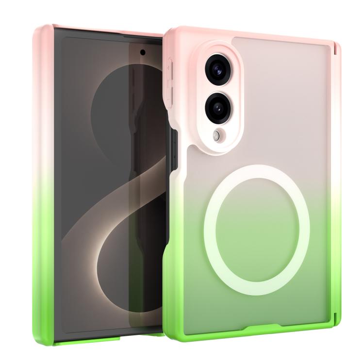 Custodia magnetica pieghevole per telefono in PC con sfumatura Macaron., For Galaxy Z Fold8 5G