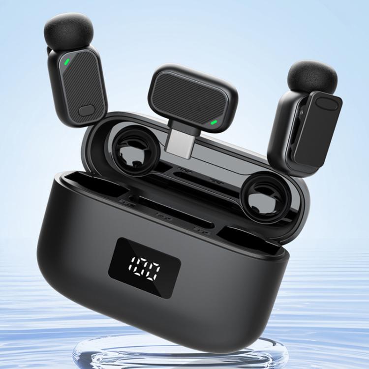 Mini microfono lavalier wireless a 6 vie con riduzione del rumore, Type-C, 8 Pin