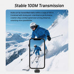 Mini microfono lavalier wireless a 6 vie con riduzione del rumore, Type-C, 8 Pin