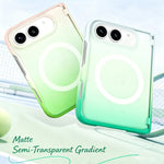 Custodia magnetica pieghevole per telefono in PC con sfumatura Macaron., For iPhone Fold