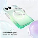 Custodia magnetica pieghevole per telefono in PC con sfumatura Macaron., For iPhone Fold