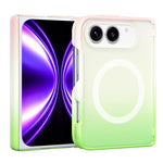 Custodia magnetica pieghevole per telefono in PC con sfumatura Macaron., For iPhone Fold