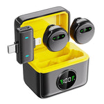 Microfono lavalier wireless magnetico Q10 con riduzione del rumore per streaming live., Type-C, 8 Pin, Type-C+8 Pin