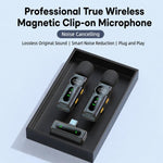 L02 Doppio microfono 2 in 1 magnetico per live streaming, lavalier wireless con riduzione del rumore, Type-C, 8 Pin