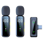 L06 Doppio microfono 2 in 1 per streaming live, lavalier wireless con riduzione del rumore, Type-C, 8 Pin