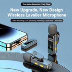 L06 Doppio microfono 2 in 1 per streaming live, lavalier wireless con riduzione del rumore, Type-C, 8 Pin