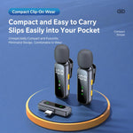 L06 Doppio microfono 2 in 1 per streaming live, lavalier wireless con riduzione del rumore, Type-C, 8 Pin