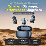 L08 Doppio microfono 2 in 1 per live streaming, lavalier wireless con riduzione del rumore, Type-C, 8 Pin