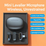 L08 Doppio microfono 2 in 1 per live streaming, lavalier wireless con riduzione del rumore, Type-C, 8 Pin