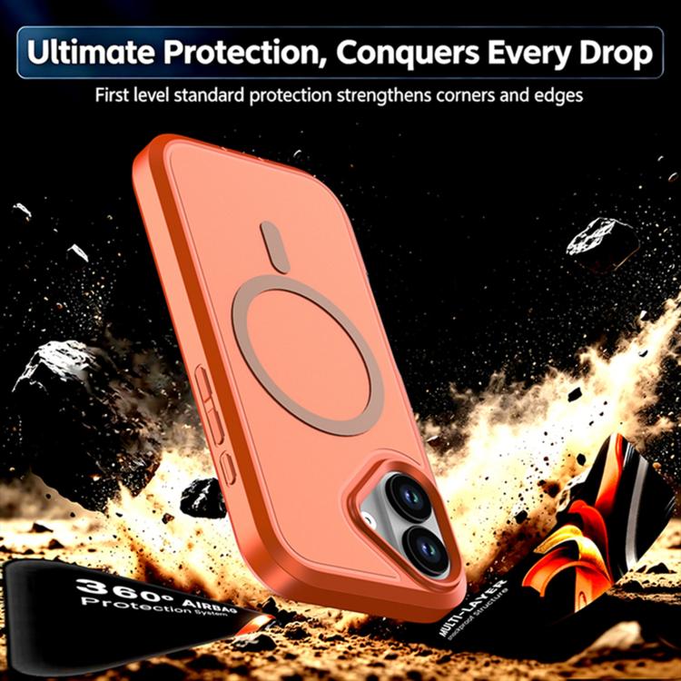 Custodia protettiva magnetica in silicone anti-caduta per telefono, For iPhone 17, For iPhone 16 Pro Max, For iPhone 16 Pro, For iPhone 16 Plus