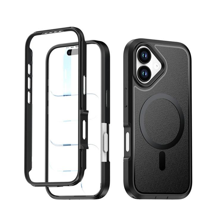 Custodia protettiva magnetica in silicone anti-caduta per telefono, For iPhone 17, For iPhone 16 Pro Max, For iPhone 16 Pro, For iPhone 16 Plus