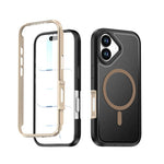 Custodia protettiva magnetica in silicone anti-caduta per telefono, For iPhone 17, For iPhone 16 Pro Max, For iPhone 16 Pro, For iPhone 16 Plus