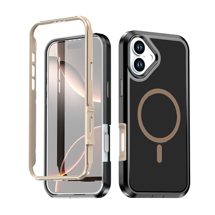 Custodia protettiva magnetica in silicone anti-caduta per telefono, For iPhone 17, For iPhone 16 Pro Max, For iPhone 16 Pro, For iPhone 16 Plus