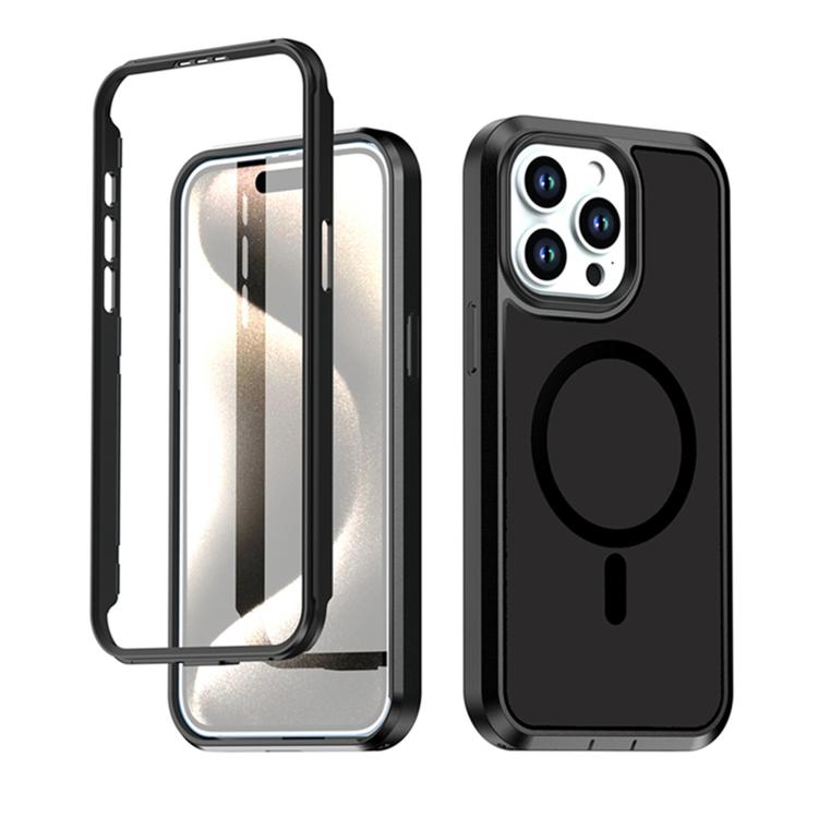Custodia protettiva magnetica in silicone anti-caduta per telefono, For iPhone 16, For iPhone 15 Pro Max, For iPhone 15 Pro, For iPhone 14 Pro