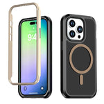 Custodia protettiva magnetica in silicone anti-caduta per telefono, For iPhone 16, For iPhone 15 Pro Max, For iPhone 15 Pro, For iPhone 14 Pro