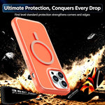 Custodia protettiva magnetica in silicone anti-caduta per telefono, For iPhone 14 Pro Max
