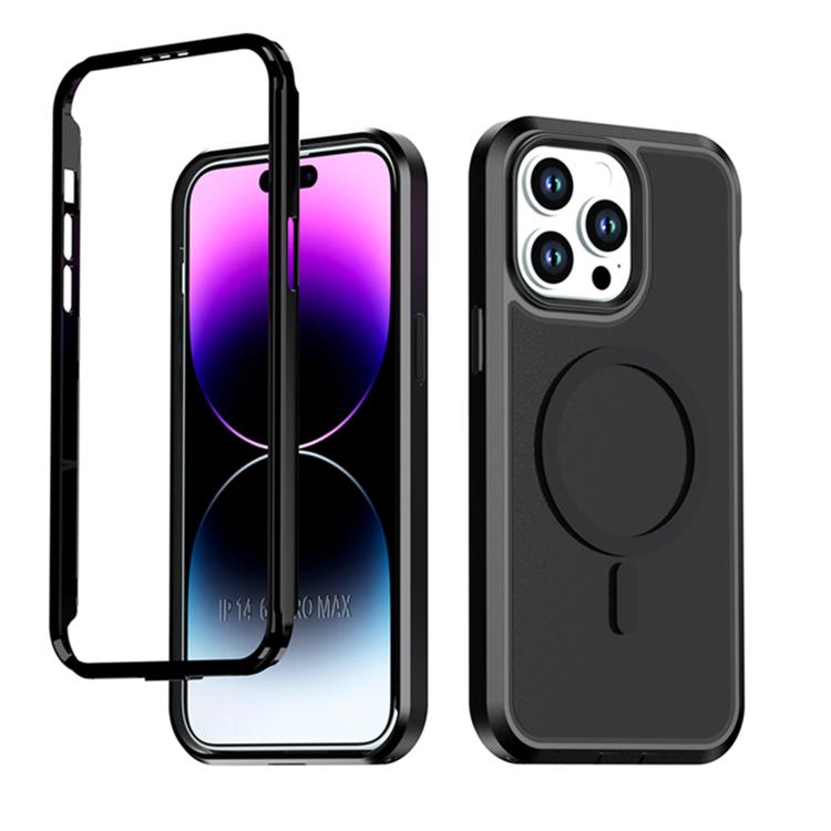 Custodia protettiva magnetica in silicone anti-caduta per telefono, For iPhone 14 Pro Max