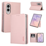 AB01 Custodia per telefono in similpelle vegana con protezione RFID, For Galaxy Z Fold8 5G