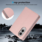 AB01 Custodia per telefono in similpelle vegana con protezione RFID, For Galaxy Z Fold8 5G