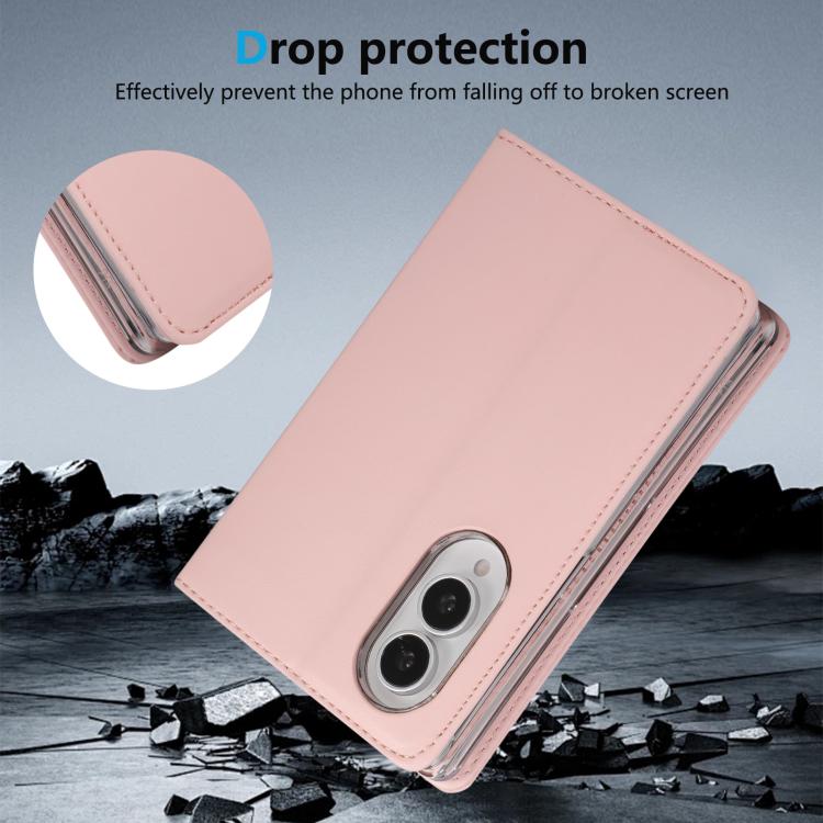 AB01 Custodia per telefono in similpelle vegana con protezione RFID, For Galaxy Z Fold8 5G
