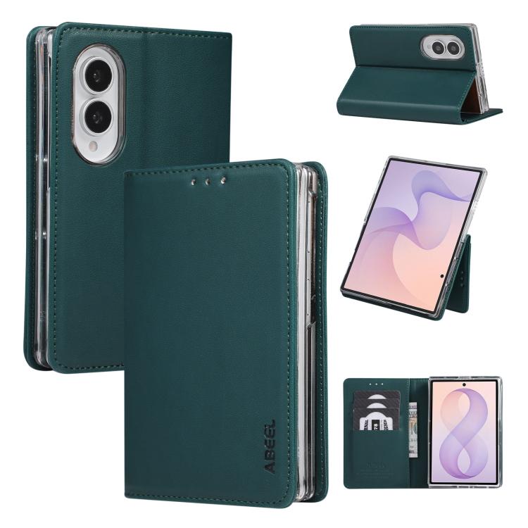 AB01 Custodia per telefono in similpelle vegana con protezione RFID, For Galaxy Z Fold8 5G