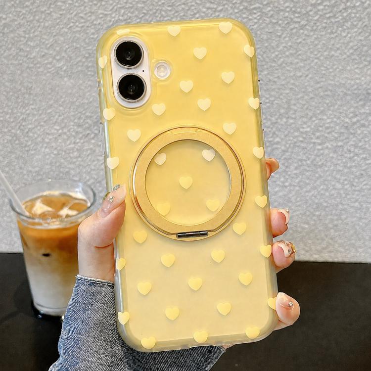 Custodia per telefono con supporto magnetico a 360 gradi e motivo a cuore sfumato su entrambi i lati., For iPhone 17 Pro Max, For iPhone 17 Pro, For iPhone 17, For iPhone 16 Pro Max, For iPhone 16 Pro, For iPhone 16