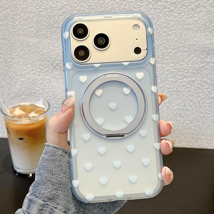 Custodia per telefono con supporto magnetico a 360 gradi e motivo a cuore sfumato su entrambi i lati., For iPhone 17 Pro Max, For iPhone 17 Pro, For iPhone 17, For iPhone 16 Pro Max, For iPhone 16 Pro, For iPhone 16