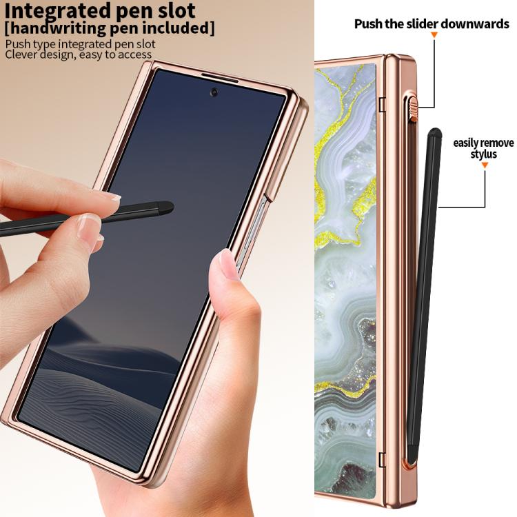 Custodia magnetica per telefono VIETAO serie Amber con protezione schermo per la privacy integrata e stilo., For Galaxy Z Fold8 Ultra 5G, For Samsung Galaxy Z Fold7 5G, For Samsung Galaxy Z Fold6 5G