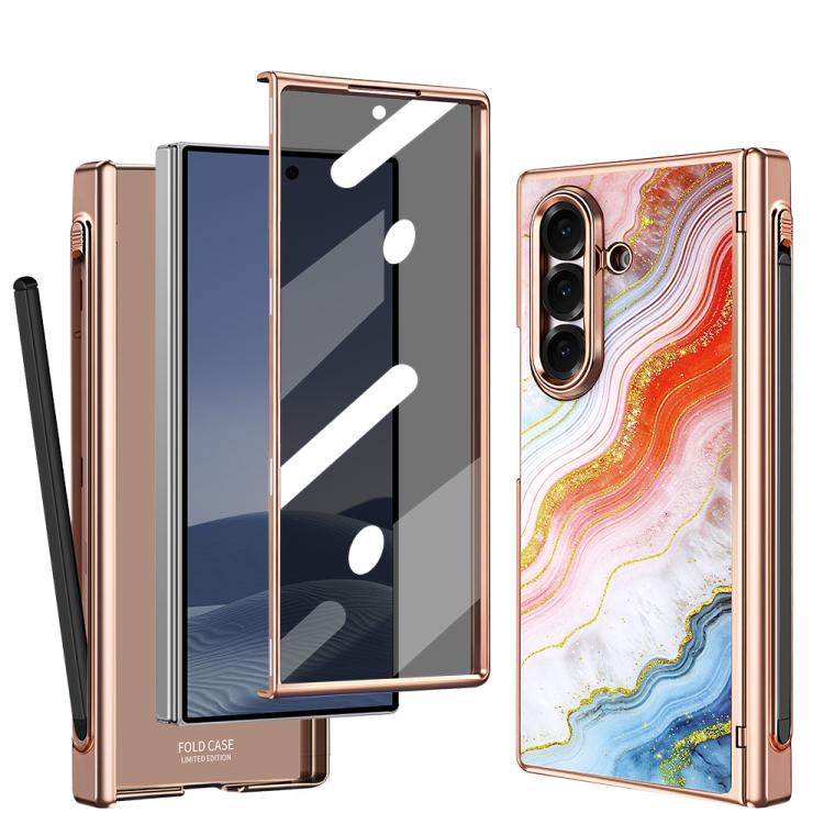 Custodia magnetica per telefono VIETAO serie Amber con protezione schermo per la privacy integrata e stilo., For Galaxy Z Fold8 Ultra 5G, For Samsung Galaxy Z Fold7 5G, For Samsung Galaxy Z Fold6 5G
