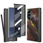 Custodia magnetica per telefono VIETAO serie Amber con protezione schermo per la privacy integrata e stilo., For Galaxy Z Fold8 Ultra 5G, For Samsung Galaxy Z Fold7 5G, For Samsung Galaxy Z Fold6 5G