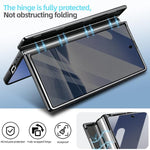Custodia per telefono magnetica in fibra di carbonio con pellicola privacy integrata e supporto girevole a 360 gradi della serie VIETAO Fengying., For Galaxy Z Fold8 Ultra 5G, For Samsung Galaxy Z Fold7 5G, For Samsung Galaxy Z Fold6 5G