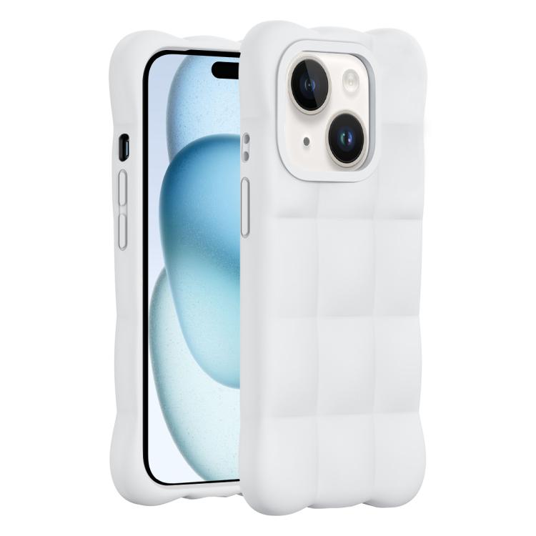 Custodia per telefono in silicone liquido effetto nuvola, For iPhone 15 Pro, For iPhone 15