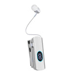 K93 Auricolare Bluetooth retrattile con display digitale, riduzione del rumore e microfono lavalier, ideale per il business, con display digitale, microfono lavalier e funzione di riduzione del rumore.