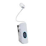 K93 Auricolare Bluetooth retrattile con display digitale, riduzione del rumore e microfono lavalier, ideale per il business, con display digitale, microfono lavalier e funzione di riduzione del rumore.