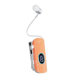 K93 Auricolare Bluetooth retrattile con display digitale, riduzione del rumore e microfono lavalier, ideale per il business, con display digitale, microfono lavalier e funzione di riduzione del rumore.