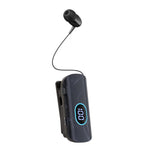 K93 Auricolare Bluetooth retrattile con display digitale, riduzione del rumore e microfono lavalier, ideale per il business, con display digitale, microfono lavalier e funzione di riduzione del rumore.