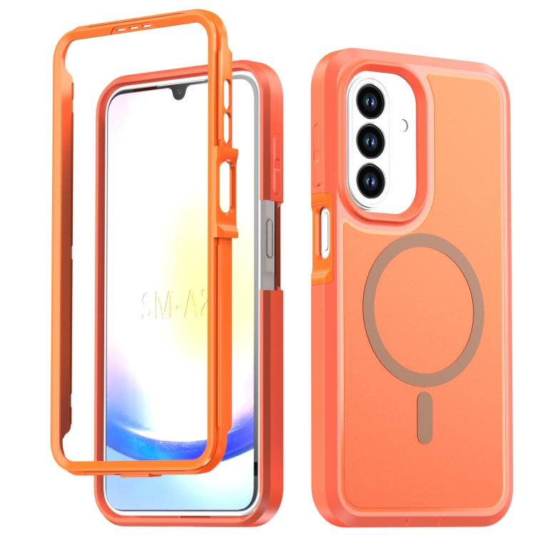 Custodia protettiva magnetica in silicone anti-caduta per telefono, For Galaxy A18 5G / 4G, For Galaxy A57 5G, For Galaxy A37 / A36 / A56 5G, For Galaxy A27 5G